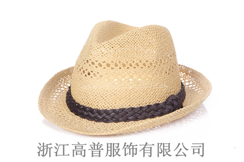 男士爵士帽，樣帽圖由江浙滬帽子工廠提供